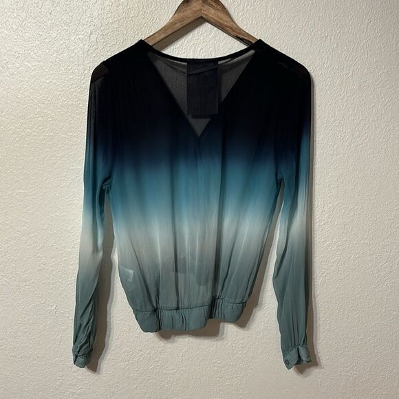 Young Fabulous & Broke Dip Dyed Ombre Wrap Top XS - Picture 7 of 7